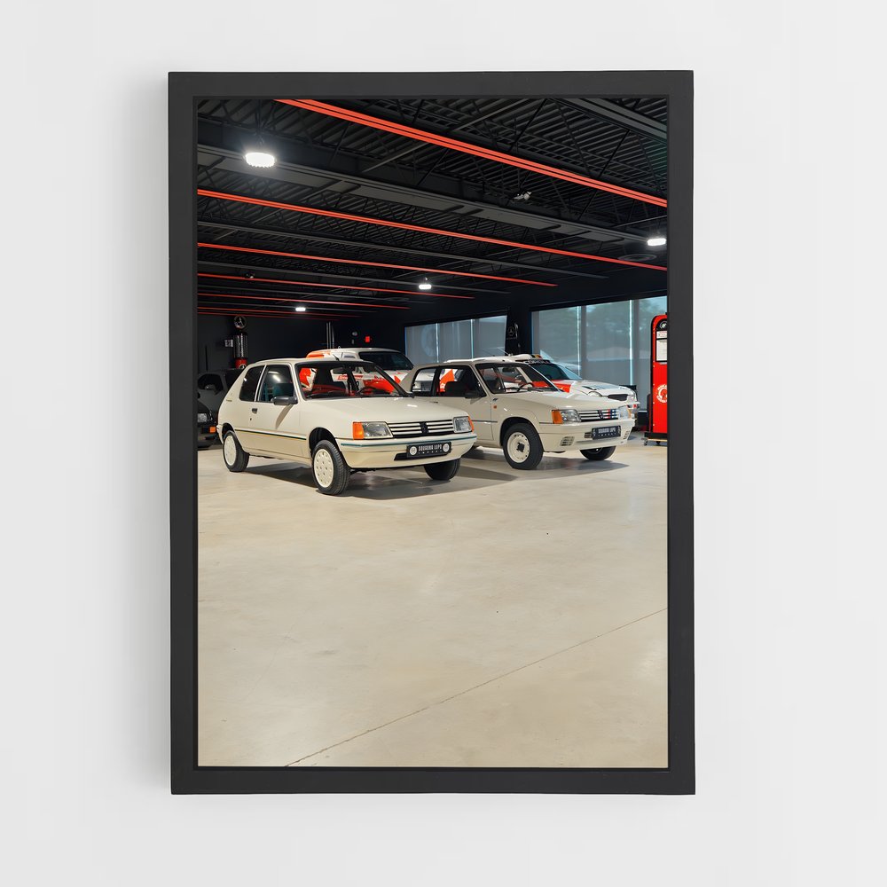 Poster Garage 205 Rallye – affiche Peugeot (vue 2)